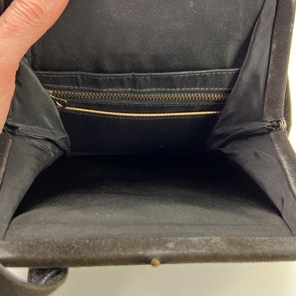 Vintage Classic Brown Brushed Suede Handbag - Picture 5 of 11